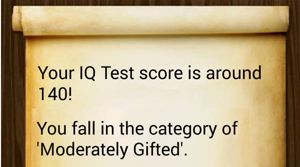IQ Test app